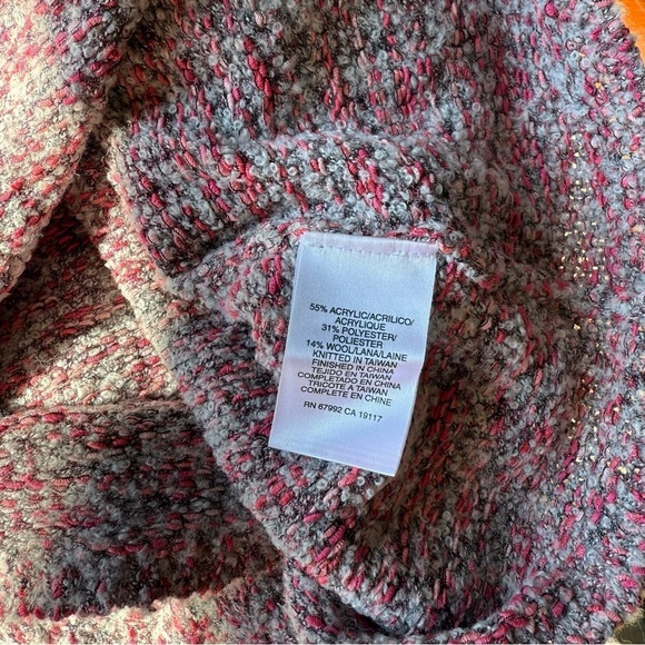 Sigrid Olsen Sport Women’s Pink Knit Pullover Cowl Neck Long Sleeve Sweater M - Picture 6 of 7